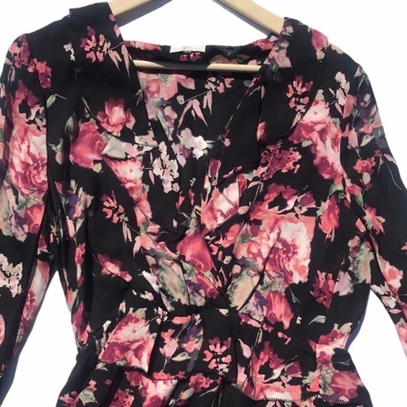 Joie Joada Floral Silk Ruffle Dress *see descript - Picture 5 of 9